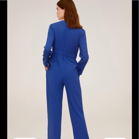 COPY - NWT blue jumpsuit from MANGO , size L - Picture 2 of 5